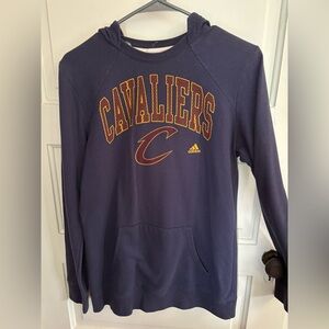 Adidas Cleveland Cavaliers Navy Pullover Hoodie. Large but fits like a medium.